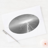 Blikseminslag na de regen BWSC Ovale Sticker (Envelop)