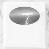 Blikseminslag na de regen BWSC Ovale Sticker (Tas)