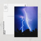 Blikseminslag storm in Oekraïne Briefkaart (Voorkant / Achterkant)