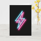 blikseminslag Thunder Neon Electricity Kaart (Gele Bloem)