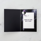 Blikseminslag Verjaardag Kaart (Binnen)