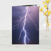 Blikseminslag Verjaardag Kaart (Gele Bloem)