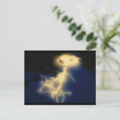 blikseminslagen briefkaart (Staand voorkant)