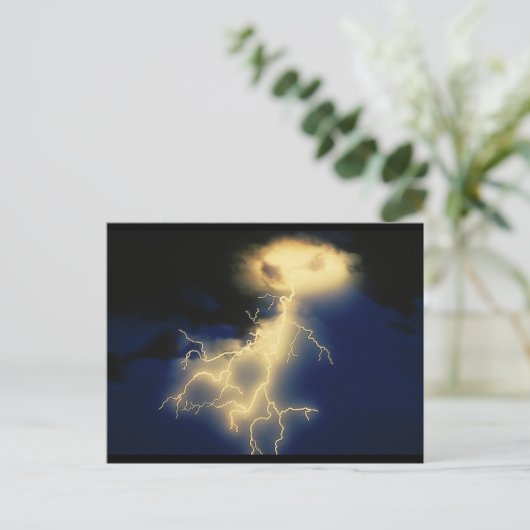 blikseminslagen briefkaart (Staand voorkant)