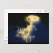 blikseminslagen briefkaart (Voorkant / Achterkant)