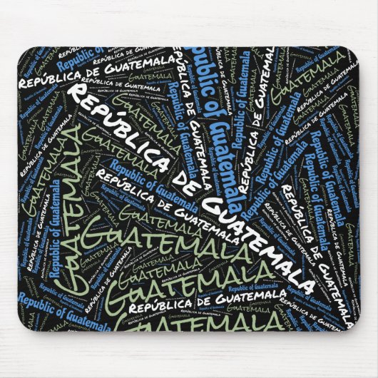 Bliksemkleurige Guatemala-vlag Patriotic Muismat (Voorkant)