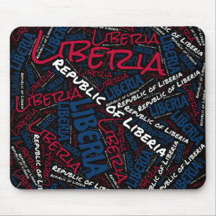 Bliksemkleurige Liberia vlag Patriottisch Muismat