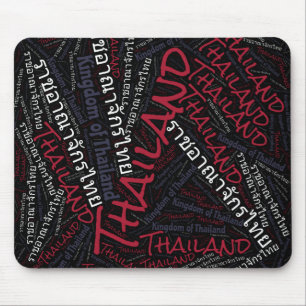 Bliksemkleurige Thailand vlag Patriottisch Muismat