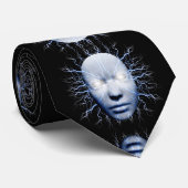 bliksemmasker stropdas (Opgerold)