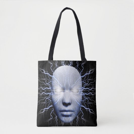 bliksemmasker tote bag (Voorkant)