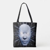 bliksemmasker tote bag (Achterkant)