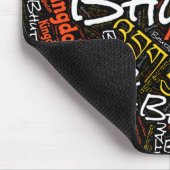 Bliksemrijke Bhutan-vlagkleuren patriottisch Muismat (Hoek)