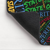 Bliksemrijke Eritrea Flag Colors Patriotic Muismat (Hoek)