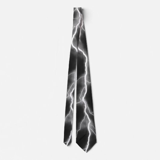 Bliksemschicht - B&W Stropdas (Achterkant)