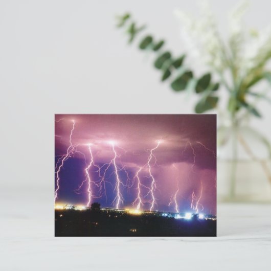 bliksemschicht briefkaart (Staand voorkant)