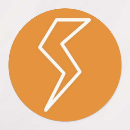 Bliksemschicht elektriciteit labels (Design 2)