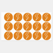 Bliksemschicht elektriciteit labels (Vel)