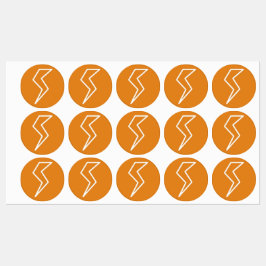 Bliksemschicht elektriciteit labels