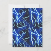 Bliksemschicht Elektriciteit Onweersbui Night Sky Bedankkaart (Achterkant)