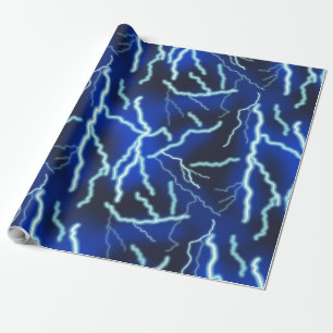 Bliksemschicht Elektriciteit Onweersbui Night Sky Cadeaupapier