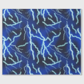 Bliksemschicht Elektriciteit Onweersbui Night Sky Cadeaupapier (Vlak)