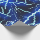 Bliksemschicht Elektriciteit Onweersbui Night Sky Cadeaupapier (Hoek)