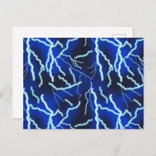 Bliksemschicht Elektriciteit Onweersbui Night Sky Feestdagenkaart (Voorkant / Achterkant)