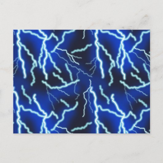 Bliksemschicht Elektriciteit Onweersbui Night Sky Feestdagenkaart (Voorkant)