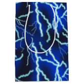 Bliksemschicht Elektriciteit Onweersbui Night Sky Medium Cadeauzakje (Voorkant)