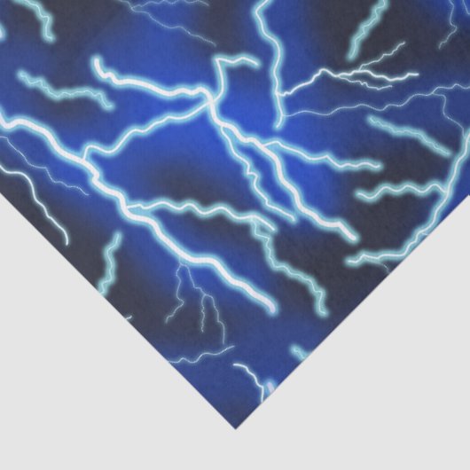 Bliksemschicht Elektriciteit Onweersbui Night Sky Tissuepapier (Detail)