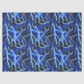 Bliksemschicht Elektriciteit Onweersbui Night Sky Tissuepapier (Voorkant)