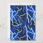 Bliksemschicht Elektriciteit Thunderstorm Verjaard Kaart (Achterkant)