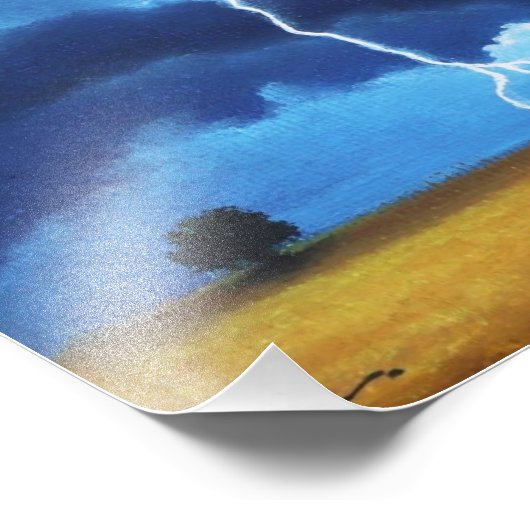 bliksemschicht foto afdruk (Hoek)