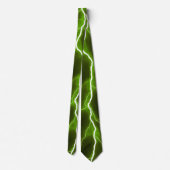 Bliksemschicht - Lime Green Stropdas (Achterkant)
