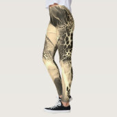 bliksemschicht met grijze vlindervleugels leggings (Links)