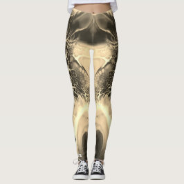 bliksemschicht met grijze vlindervleugels leggings