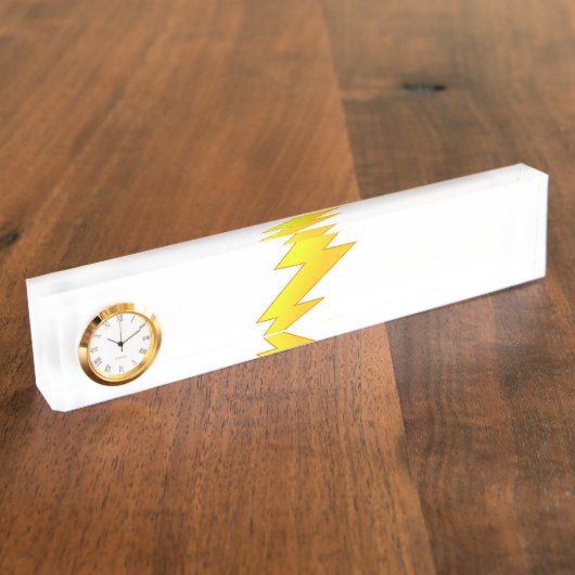 bliksemschicht naambordje (Zijkant)