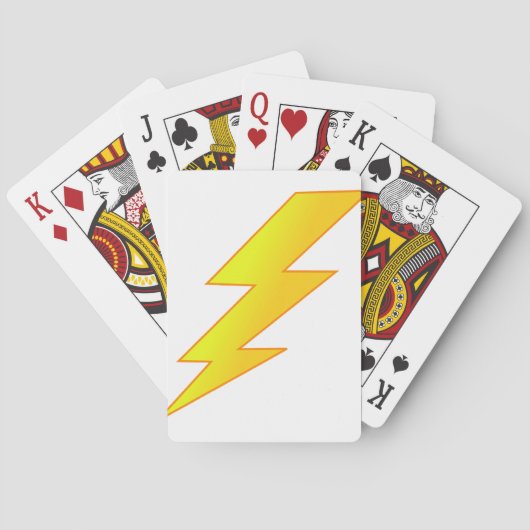 bliksemschicht pokerkaarten (Achterkant)
