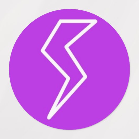 Bliksemschicht rond labels (Design 1)