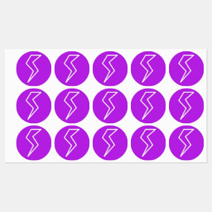 Bliksemschicht rond labels