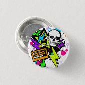 bliksemschicht ronde button 3,2 cm (Voorkant /achterkant)