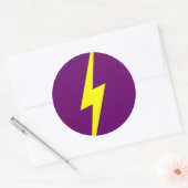 bliksemschicht ronde sticker (Envelop)