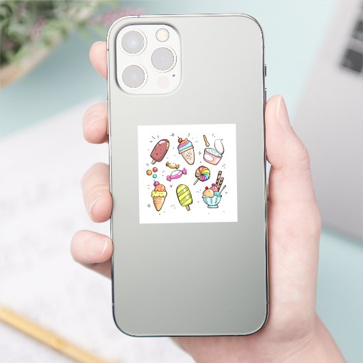 bliksemschicht sticker (Telefoon)