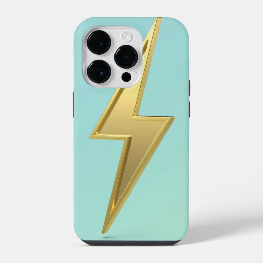 Bliksemschicht symbool iPhone hoesje (Achterkant)