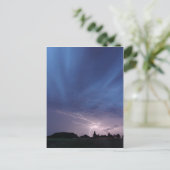 bliksemschicht tijdens storm briefkaart (Staand voorkant)