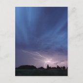 bliksemschicht tijdens storm briefkaart (Voorkant)