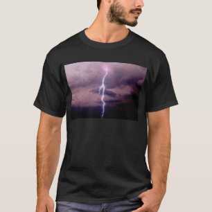 Bliksemschicht tijdens storm t-shirt