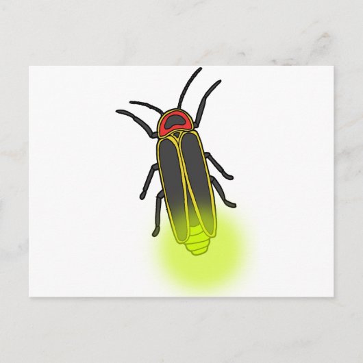 bliksemschicht verlicht briefkaart (Voorkant)