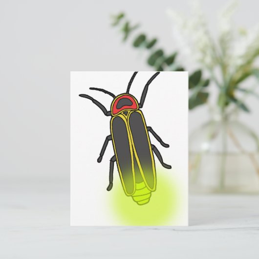 bliksemschicht verlicht briefkaart (Staand voorkant)