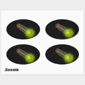 bliksemschicht verlicht ovale sticker (Vel)